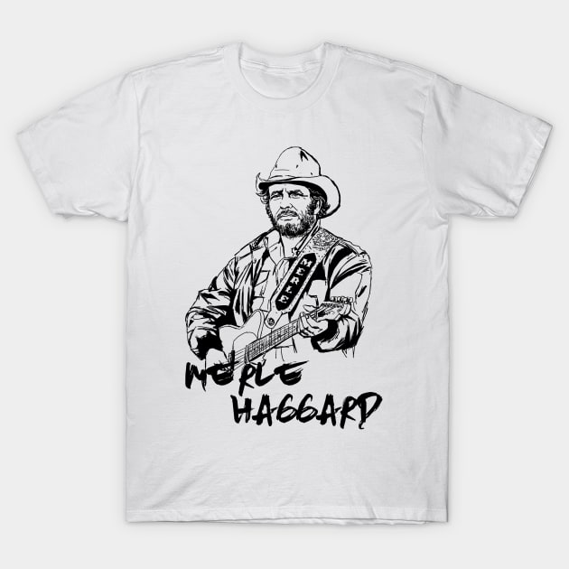 Merle Haggard T-Shirt by ThunderEarring